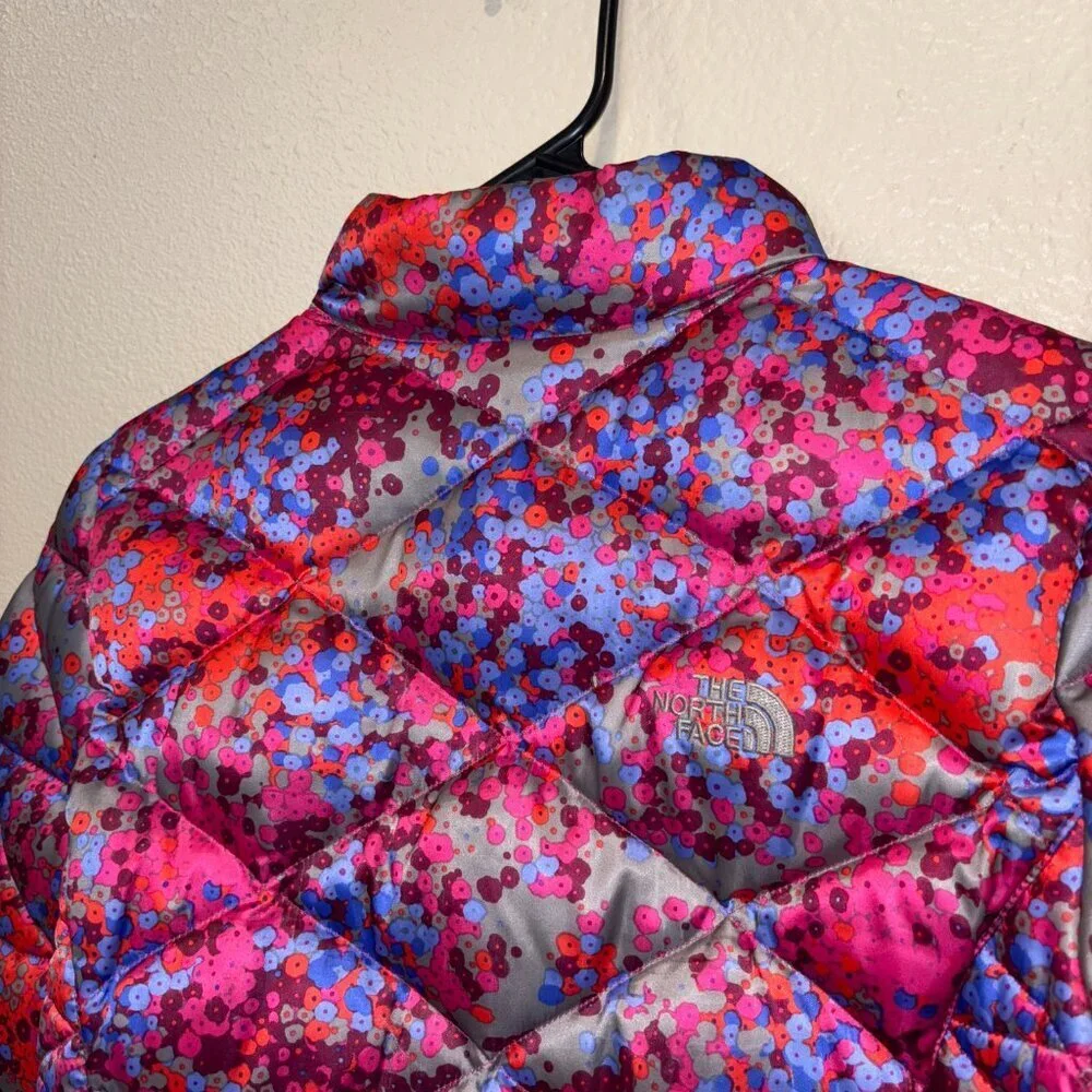 The North Face Aconcagua Girls Floral 550 Down Puffer Jacket 14/16